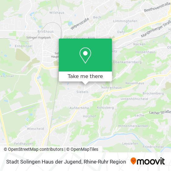 Stadt Solingen Haus der Jugend map