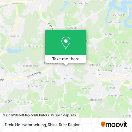 Drelu Holzverarbeitung map