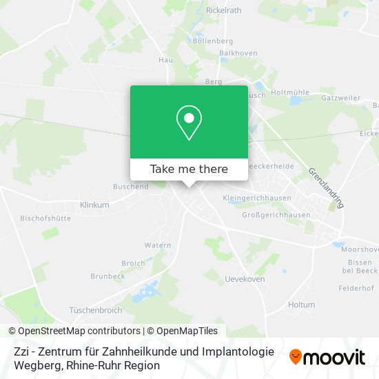 Zzi - Zentrum für Zahnheilkunde und Implantologie Wegberg map