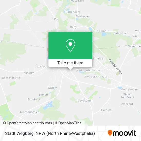 Карта Stadt Wegberg