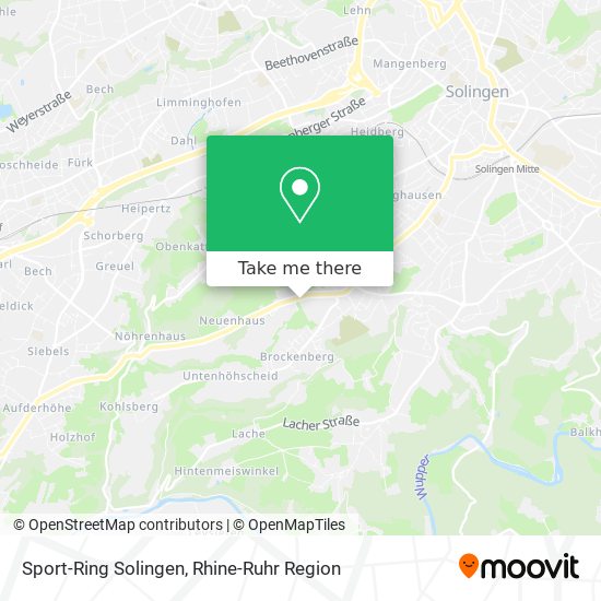 Sport-Ring Solingen map