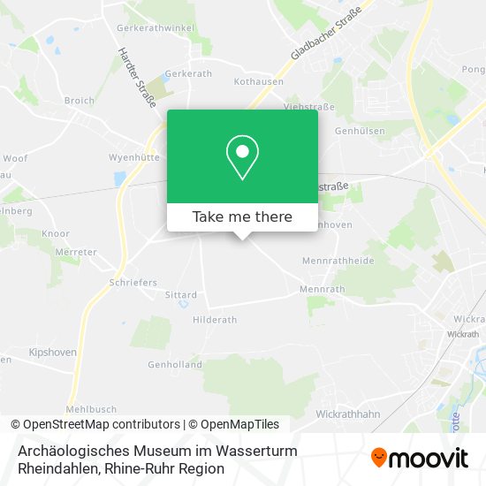 Archäologisches Museum im Wasserturm Rheindahlen map