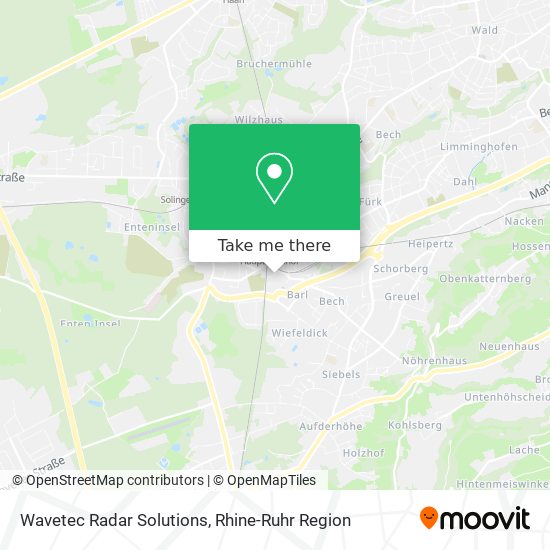 Wavetec Radar Solutions map