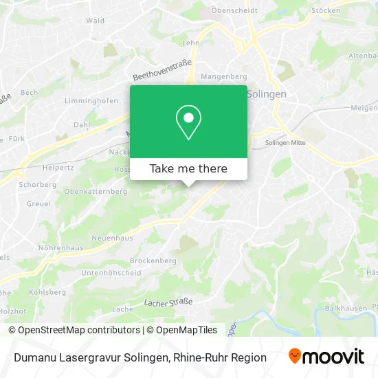 Dumanu Lasergravur Solingen map