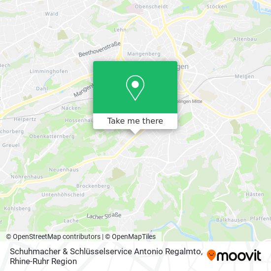 Schuhmacher & Schlüsselservice Antonio Regalmto map