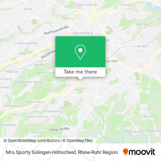 Mrs.Sporty Solingen-Höhscheid map