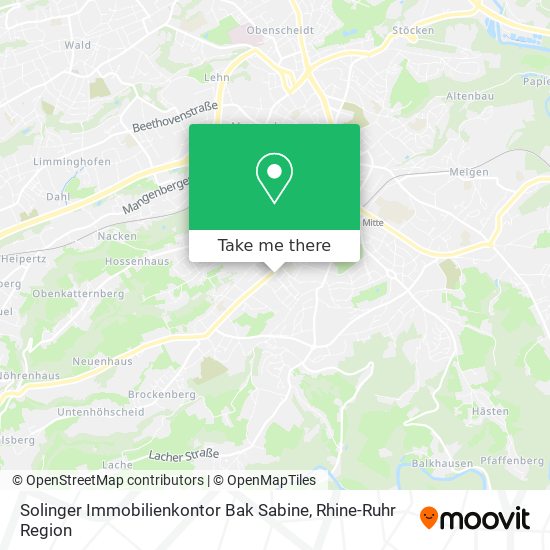 Solinger Immobilienkontor Bak Sabine map