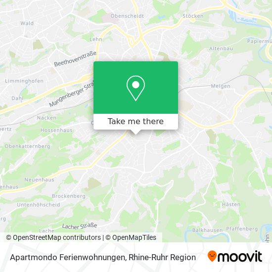 Apartmondo Ferienwohnungen map