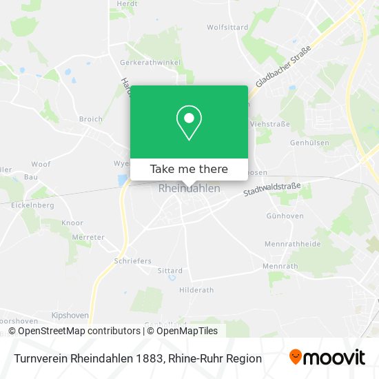 Turnverein Rheindahlen 1883 map