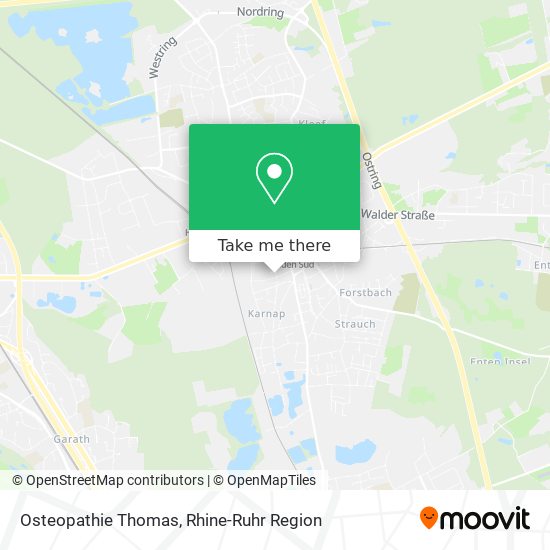 Osteopathie Thomas map