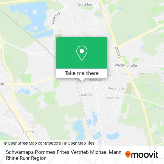 Schwamapa Pommes Frites Vertrieb Michael Mann map