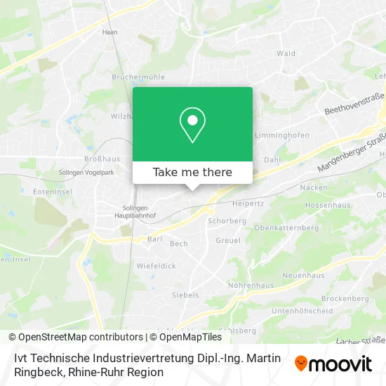 Карта Ivt Technische Industrievertretung Dipl.-Ing. Martin Ringbeck