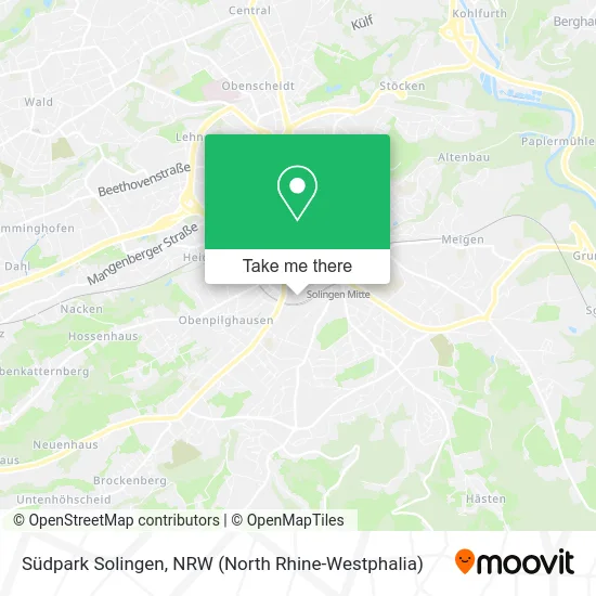 Südpark Solingen map