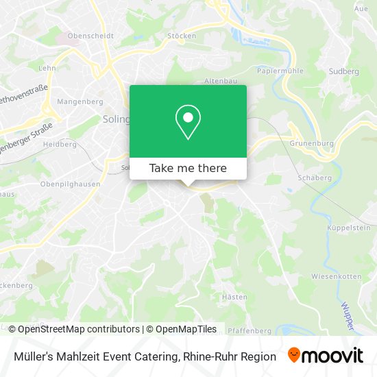 Müller's Mahlzeit Event Catering map