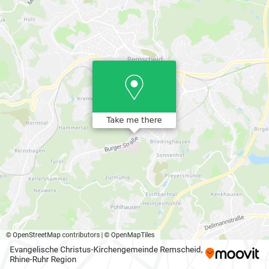 Evangelische Christus-Kirchengemeinde Remscheid map