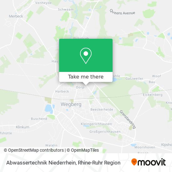 Abwassertechnik Niederrhein map