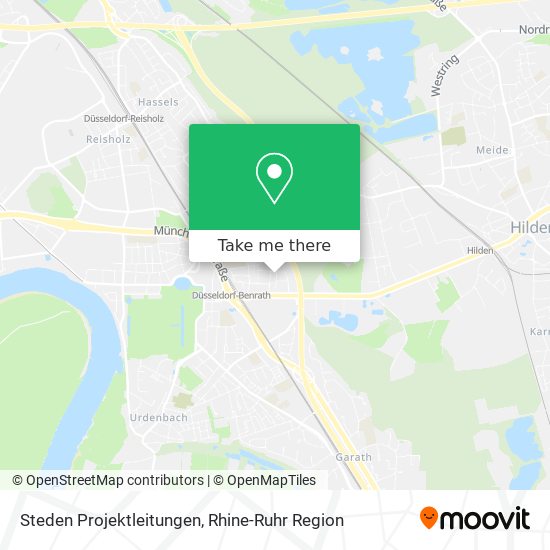 Steden Projektleitungen map