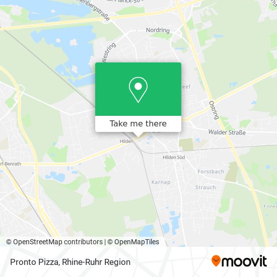 Pronto Pizza map