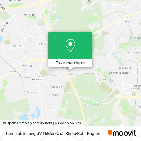 Карта Tennisabteilung SV Hilden-Ost