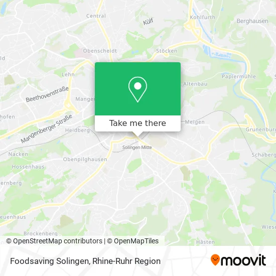 Карта Foodsaving Solingen
