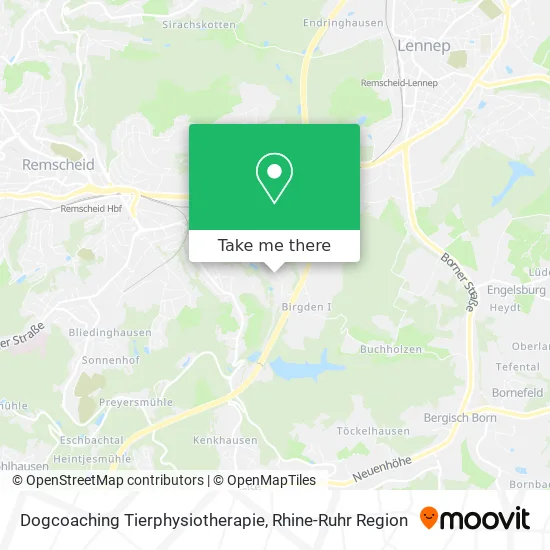 Карта Dogcoaching Tierphysiotherapie