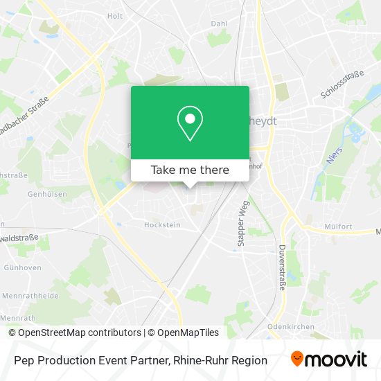 Pep Production Event Partner map