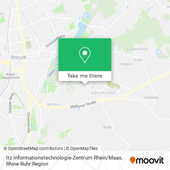 Itz Informationstechnologie-Zentrum Rhein / Maas map