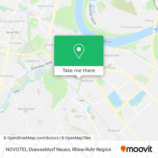 NOVOTEL Duesseldorf Neuss map