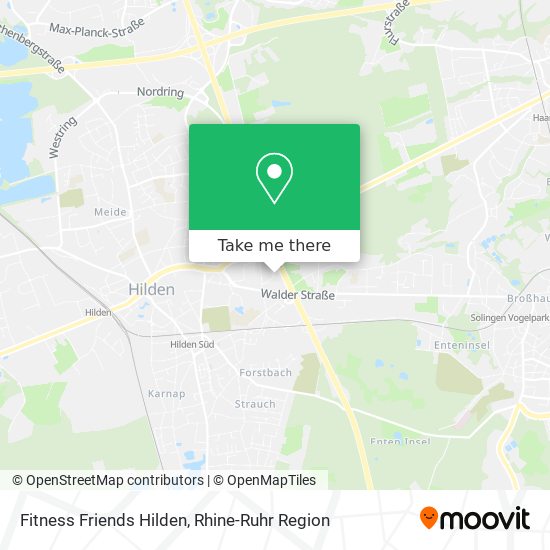 Fitness Friends Hilden map