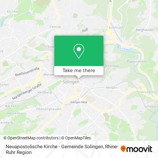 Neuapostolische Kirche - Gemeinde Solingen map