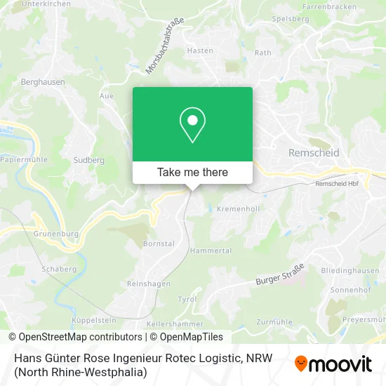 Карта Hans Günter Rose Ingenieur Rotec Logistic