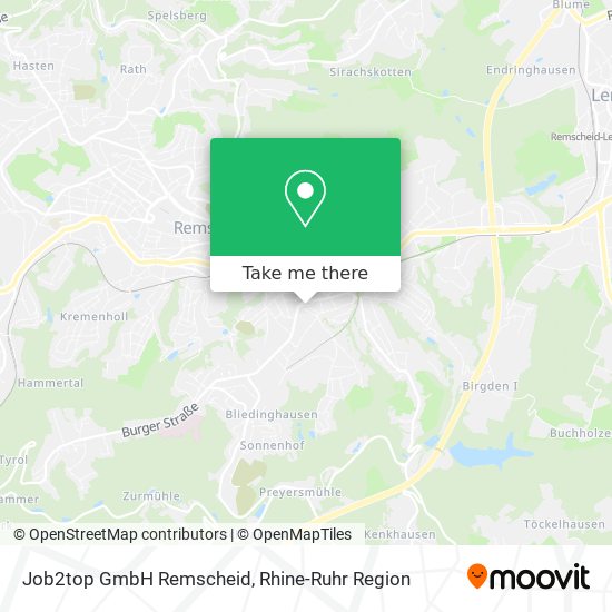 Job2top GmbH Remscheid map