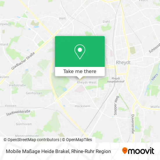 Карта Mobile Maßage Heide Brakel