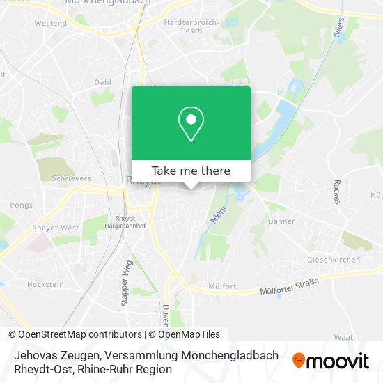 Jehovas Zeugen, Versammlung Mönchengladbach Rheydt-Ost map