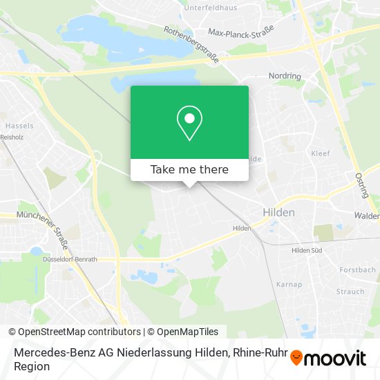 Mercedes-Benz AG Niederlassung Hilden map