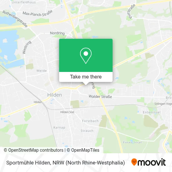 Sportmühle Hilden map