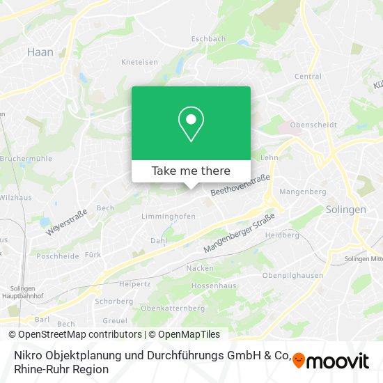 Карта Nikro Objektplanung und Durchführungs GmbH & Co