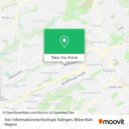 Itec Informationstechnologie Solingen map