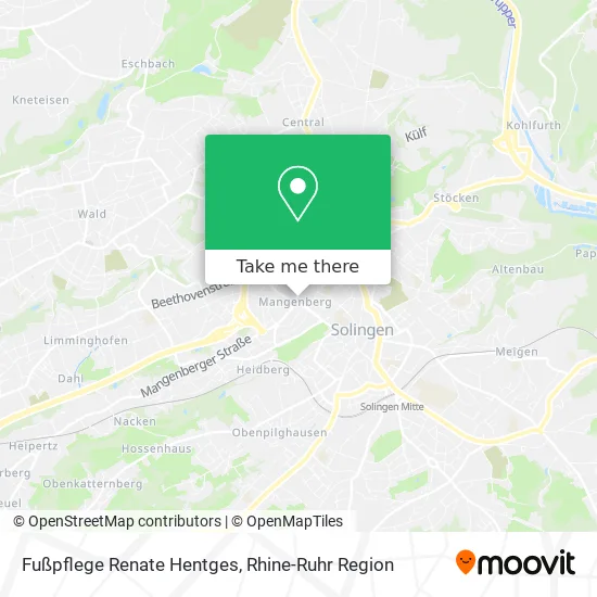 Карта Fußpflege Renate Hentges