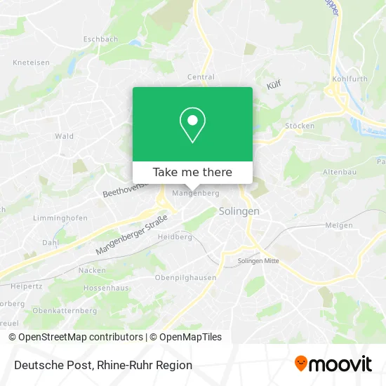 Карта Deutsche Post