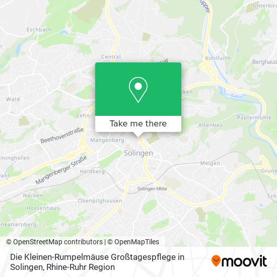 Die Kleinen-Rumpelmäuse Großtagespflege in Solingen map