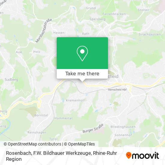 Rosenbach, F.W. Bildhauer Werkzeuge map