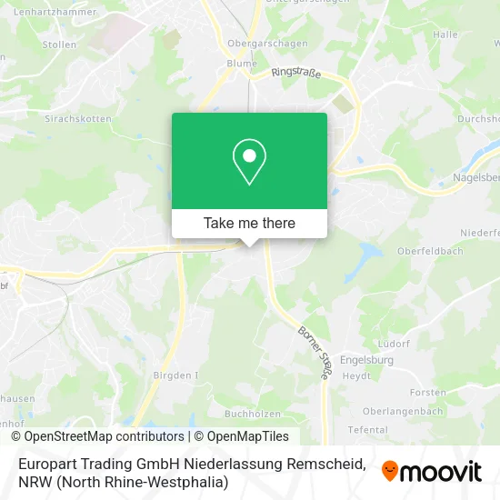Карта Europart Trading GmbH Niederlassung Remscheid