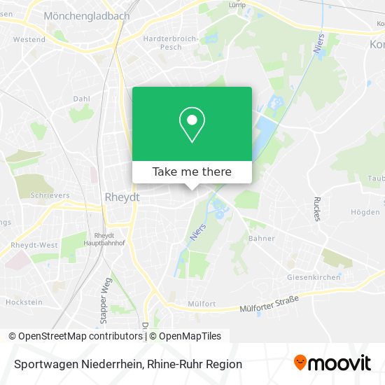 Sportwagen Niederrhein map