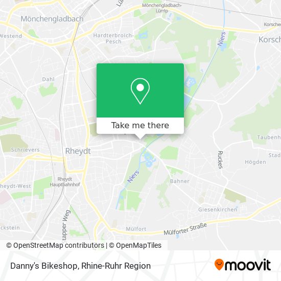 Danny's Bikeshop map