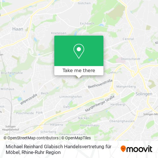 Карта Michael Reinhard Glabisch Handelsvertretung für Möbel