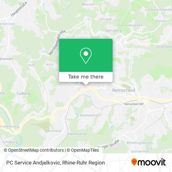 PC Service Andjelkovic map