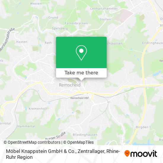 Möbel Knappstein GmbH & Co., Zentrallager map