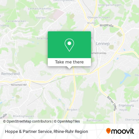 Hoppe & Partner Service map