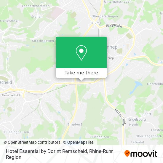 Hotel Essential by Dorint Remscheid map